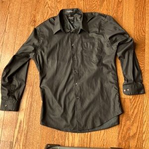 Men’s black arrow dress shirt long sleeve